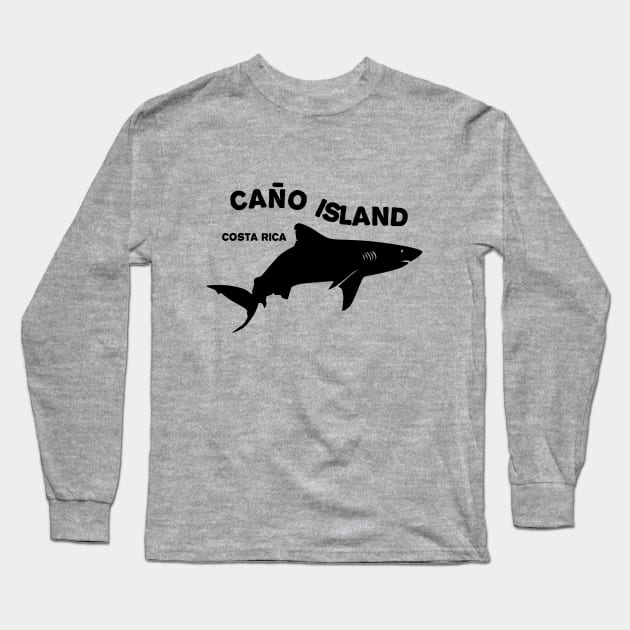 Shark Diving Caño Island - Costa Rica Long Sleeve T-Shirt by TMBTM